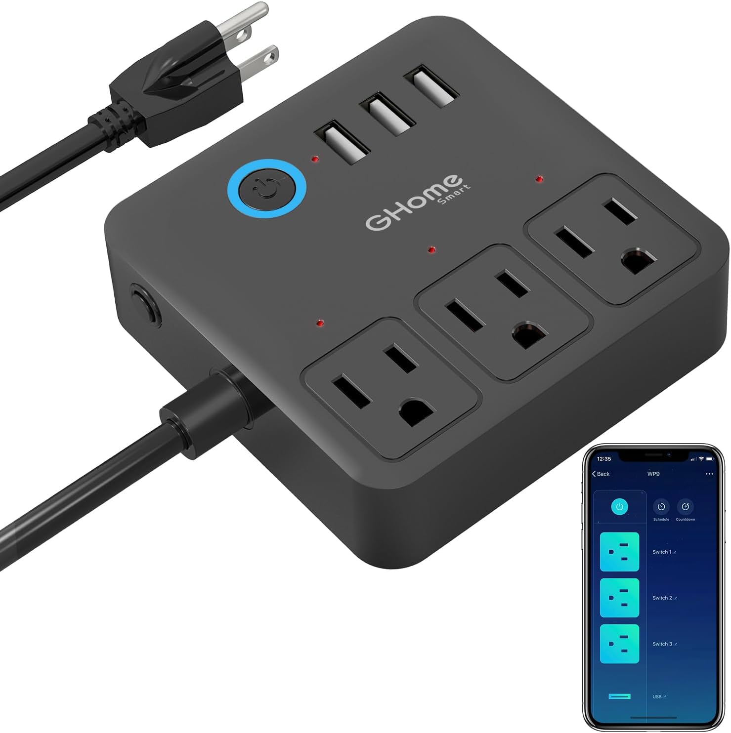 WiFi Smart Power Strip - Voice Controlled