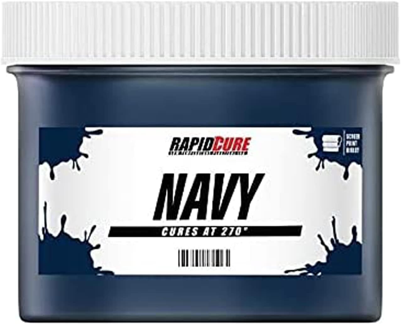 Rapid Cure Screen Printing Ink Navy - Fast Curing Fabric Paint