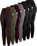 ATHVOTAR Leggings with Pockets for Women - 7 Pack High Waisted Yoga 2