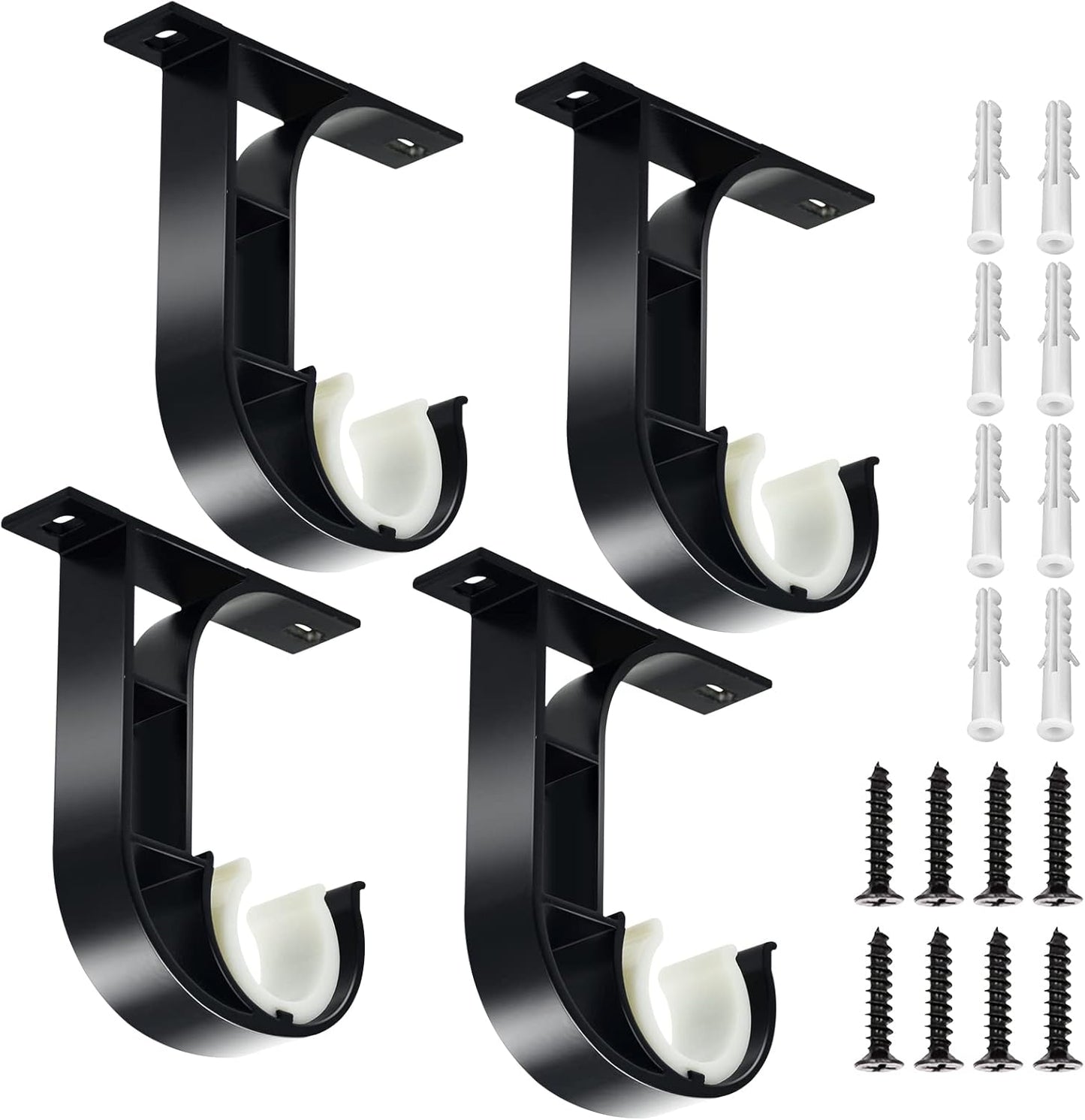 4 Pack Heavy Duty Ceiling Rod Holders