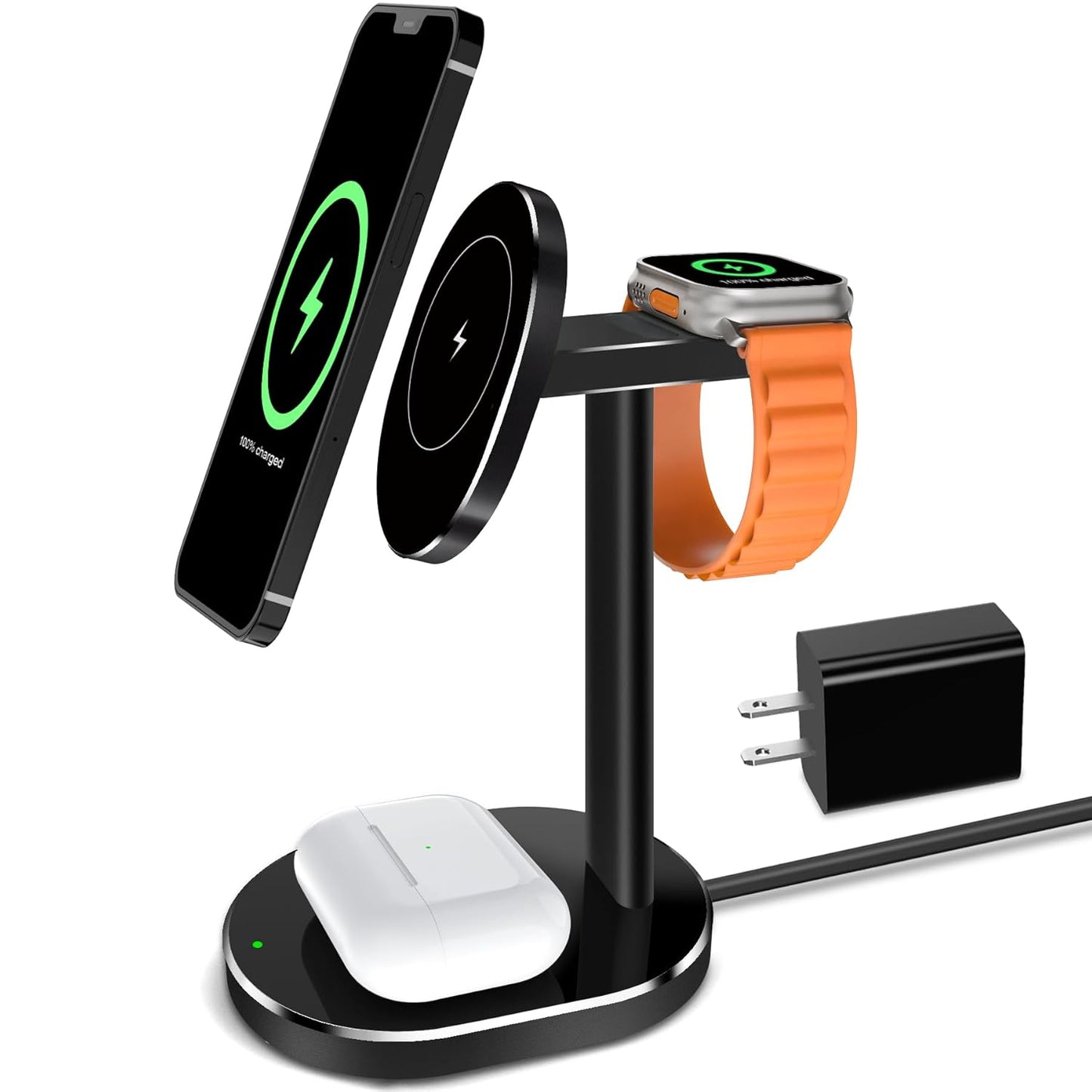 Fast 3-in-1 MagSafe Charger Stand for Apple Devices