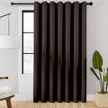 Room Divider Curtain 100 x 108 in Brown Blackout Panel - Single