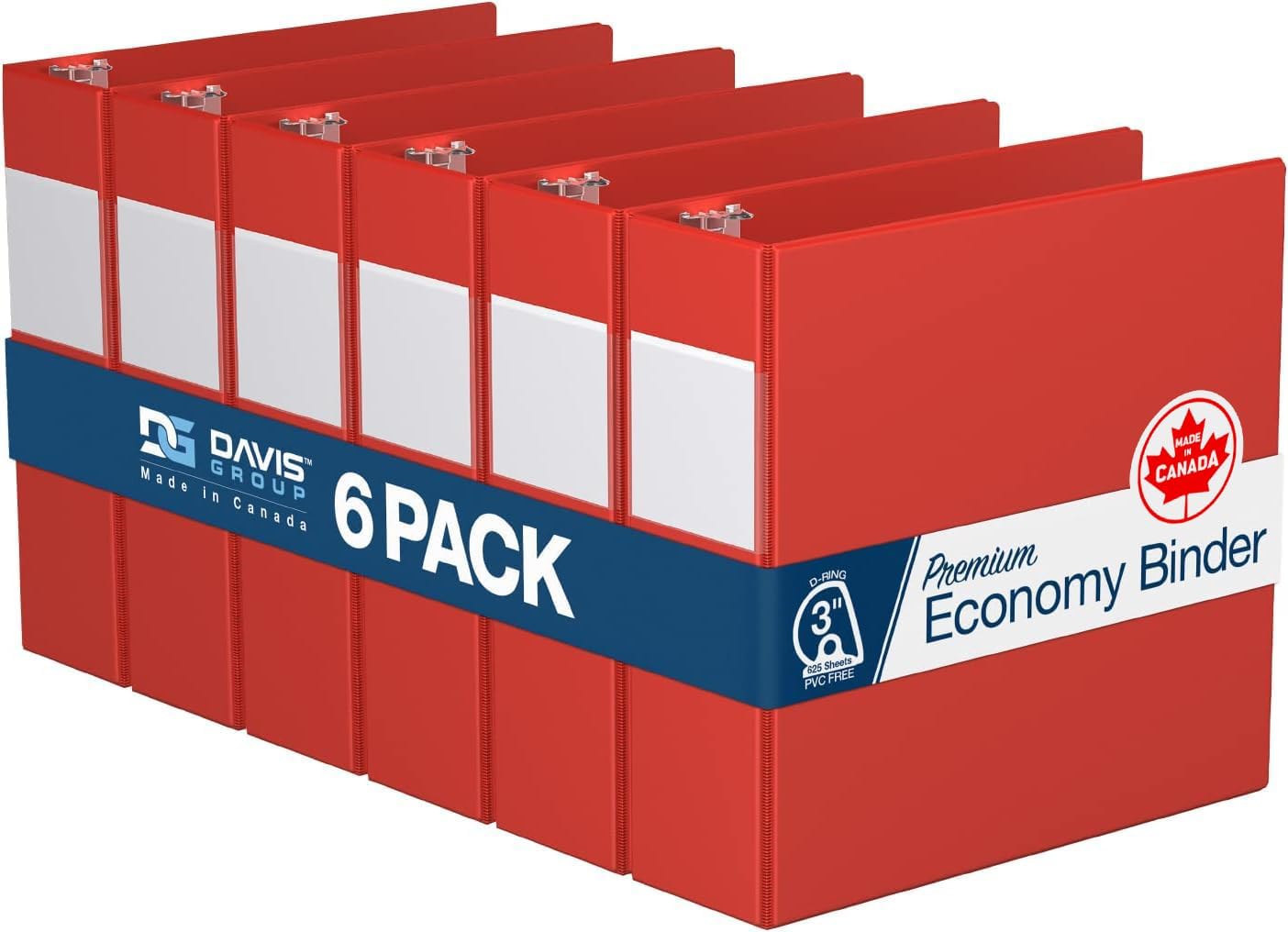 Premium Economy 3-Inch D-Ring Binders for School or Office