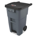 Rubbermaid Brute Step-On 50 GAL Rollout Trash Can - Durable Duty