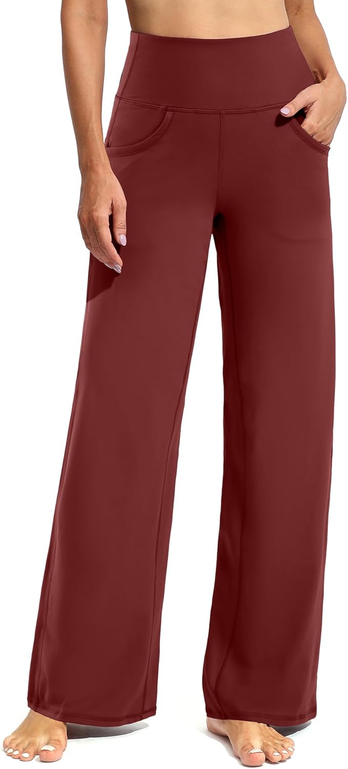 Promover Wide Leg Pants for Women - Comfortable Yoga Pants