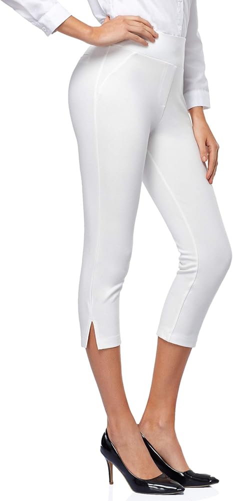 Tapata Women's Capri Dress Pants - Stylish Cropped Office Wear