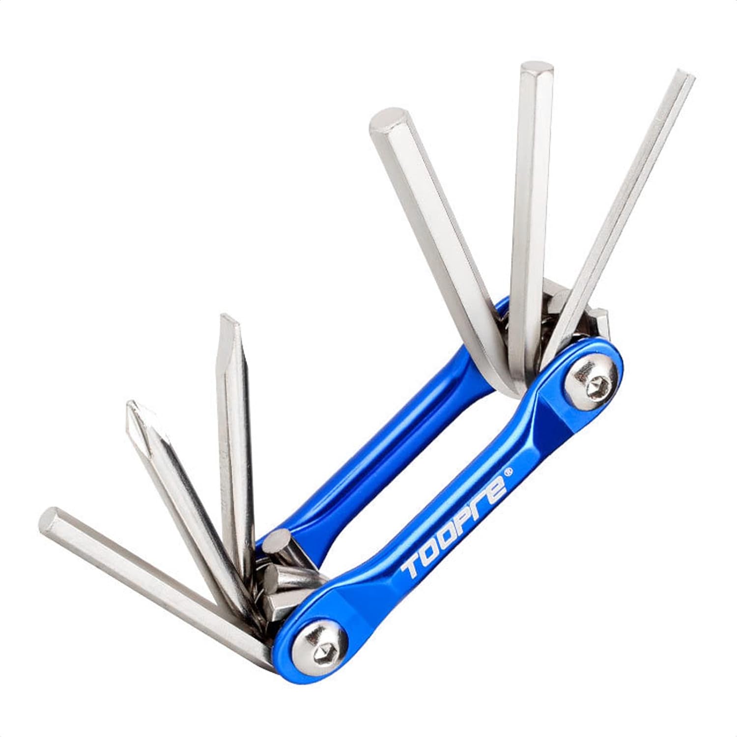 Compact Bike Multitool - 6in1 Stainless Steel Kit for Mountain & Road Bikes