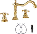 GGStudy 8-16 inch Widespread Bathroom Sink Faucet in Gold