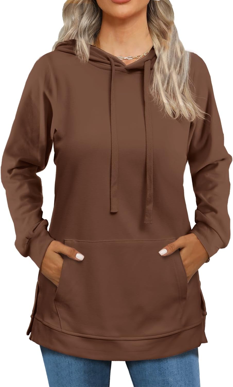 Beimuc Split Hem Hoodie: Stylish & Cozy
