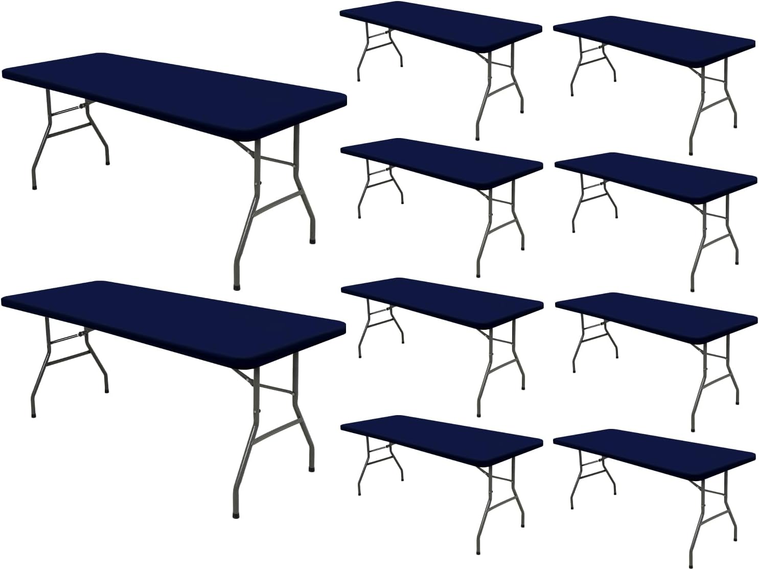 6 Foot Picnic Table Cover Fitted Elastic Tablecloth for Events