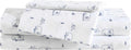 Queen Kids Sheet Set, Travel Trailer Blue - Stain-Resistant Super Soft
