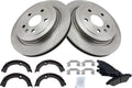 TRQ Rear Brake Pad & Rotor Kit for 2008-2014 Cadillac CTS