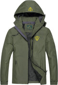 Mens Windproof Jacket for Men - Waterproof Lightweight Hooded Raincoat
