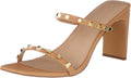Women's Avery Square Toe Two Strap High Heeled Sandal - Elegant 3in