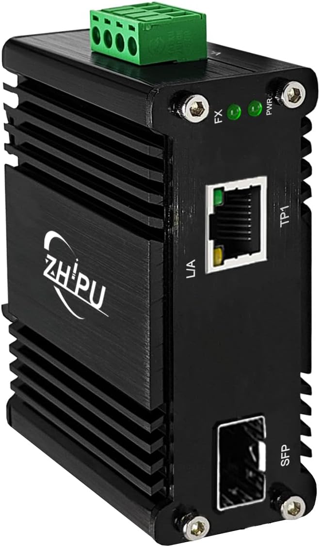 Industrial Media Converter with Gigabit Ethernet and SFP Port