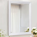 Rectangular Wall Mirror 26x18 - Rustic Wood Frame for Home Decor