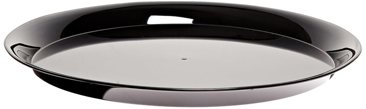 CheckMate Heavyweight Plastic Round Catering Tray - 12-Inch Pack