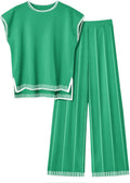 Ekouaer Womens Matching Knit Sweater Set - Comfortable Two-Piece