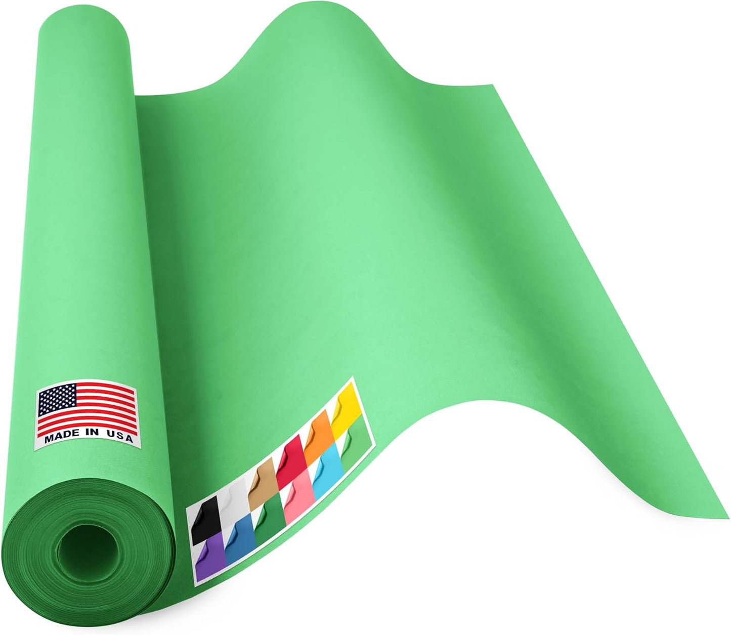 USA Made 36in x 1200in Green Kraft Paper Roll for Crafts
