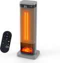Dumos 24inch Space Heater with Adjustable Thermostat and Remote