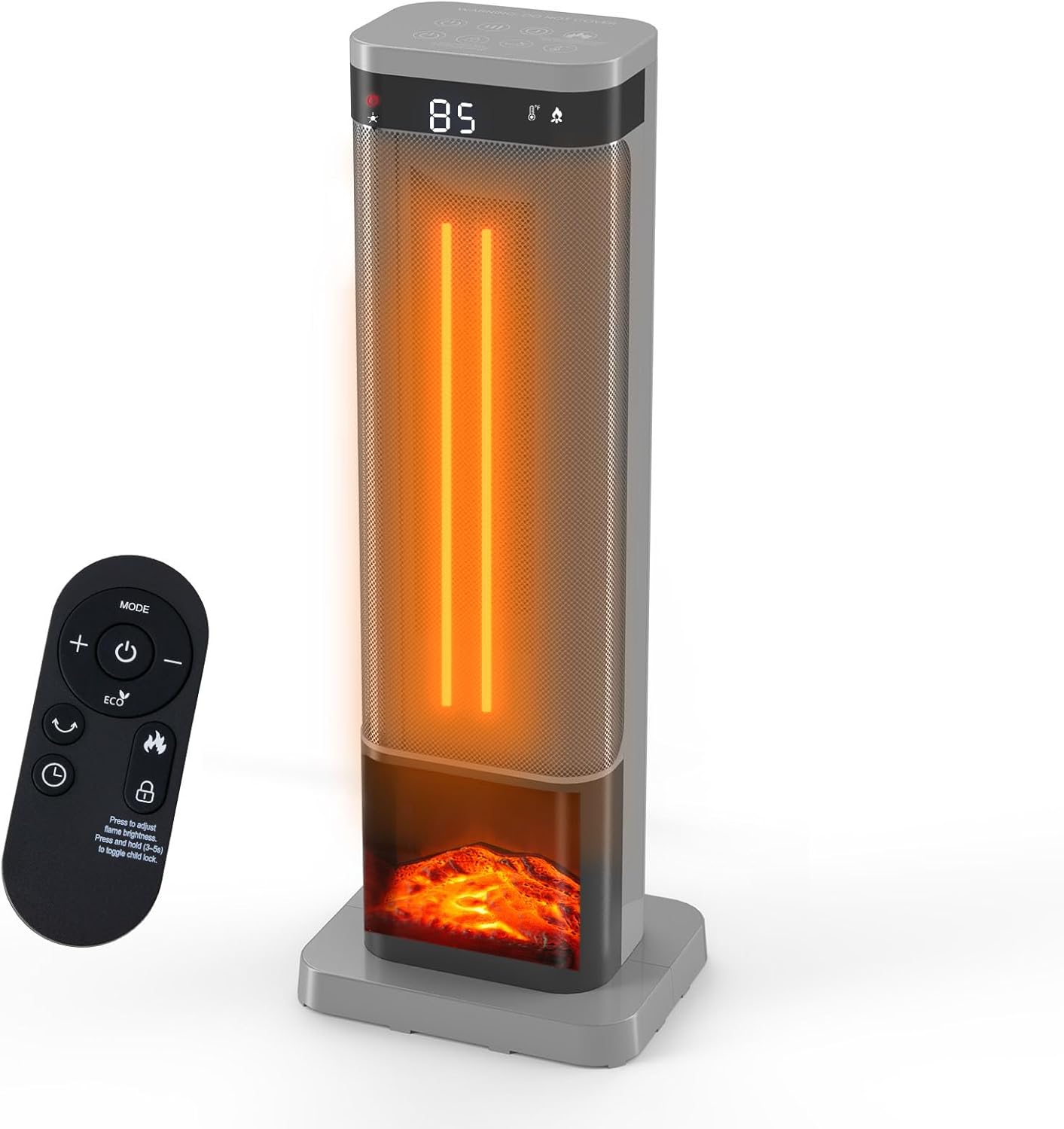 Dumos 24inch Space Heater with Adjustable Thermostat and Remote