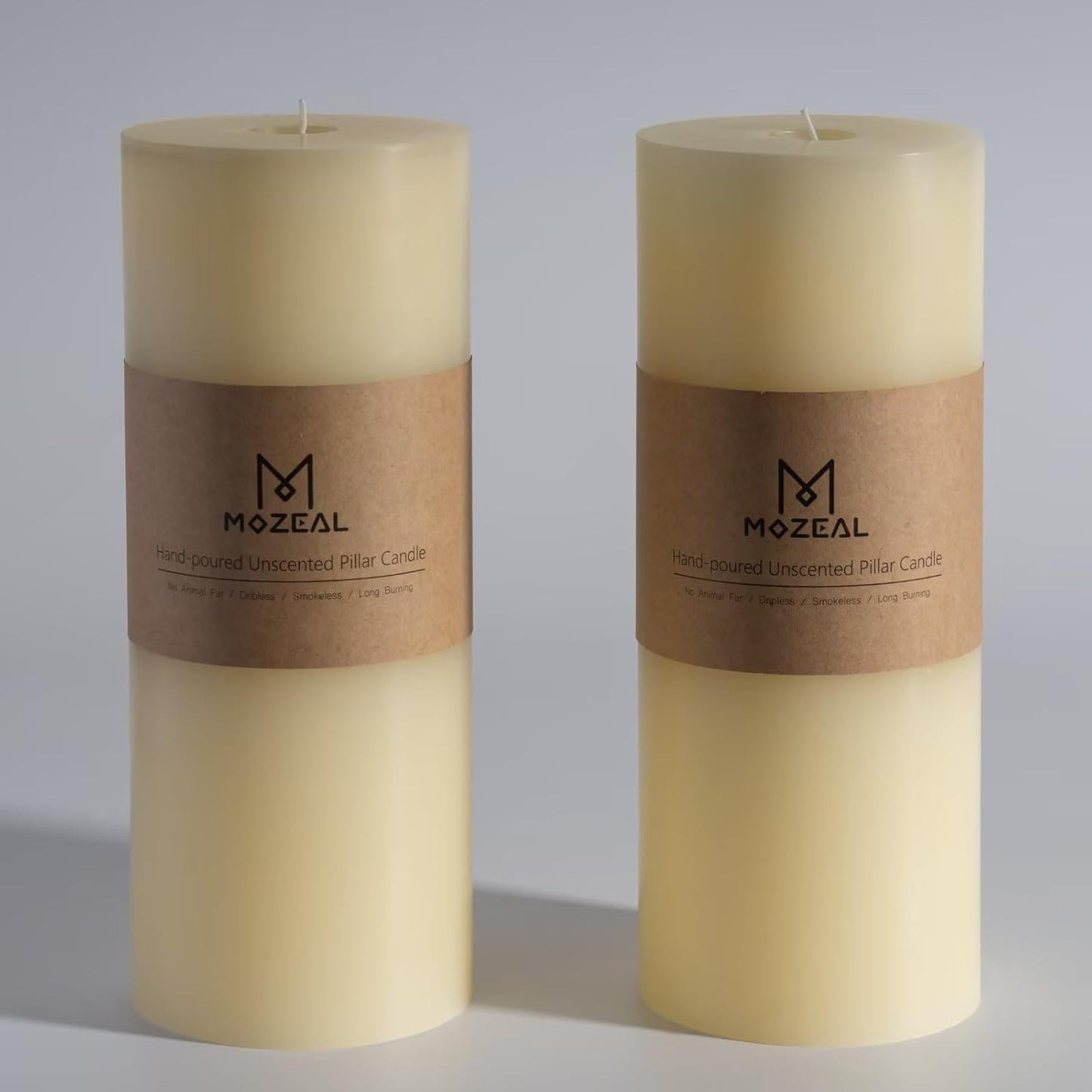 Extra-Large Ivory Pillar Candles for Weddings and Decor