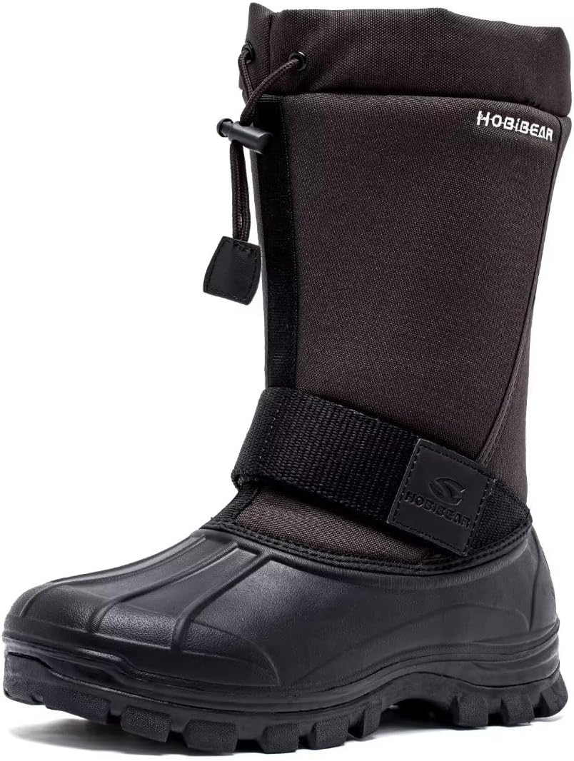 HOBIBEAR Men's Winter Snow Boots: Insulated Waterproof Comfort