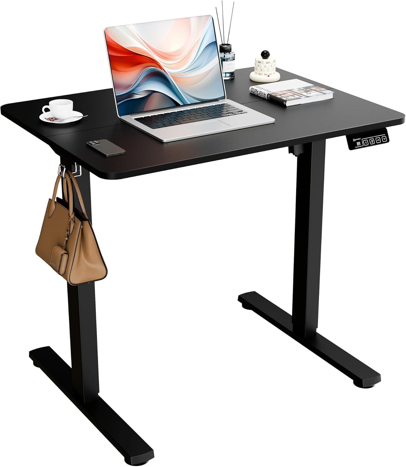 ERGOMAKER Electric Standing Desk - Spacious Sit Stand Desk for Home Office