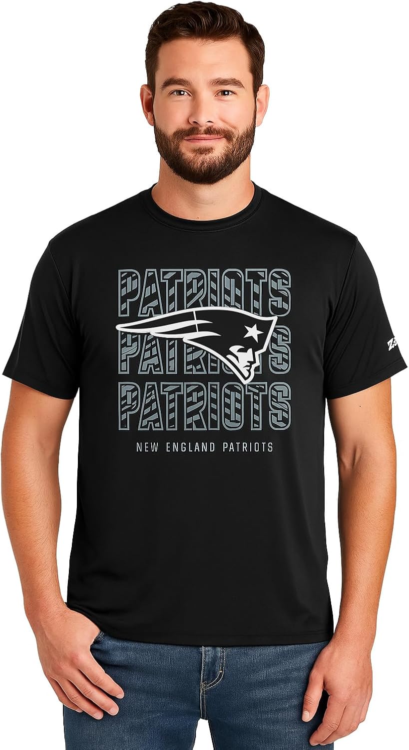 Zubaz NFL Men's Short Sleeve Team Graphic T-Shirt for Fans