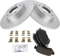 TRQ Rear Brake Pad & Rotor Kit for 2016-2020 Mazda 6 Vehicles