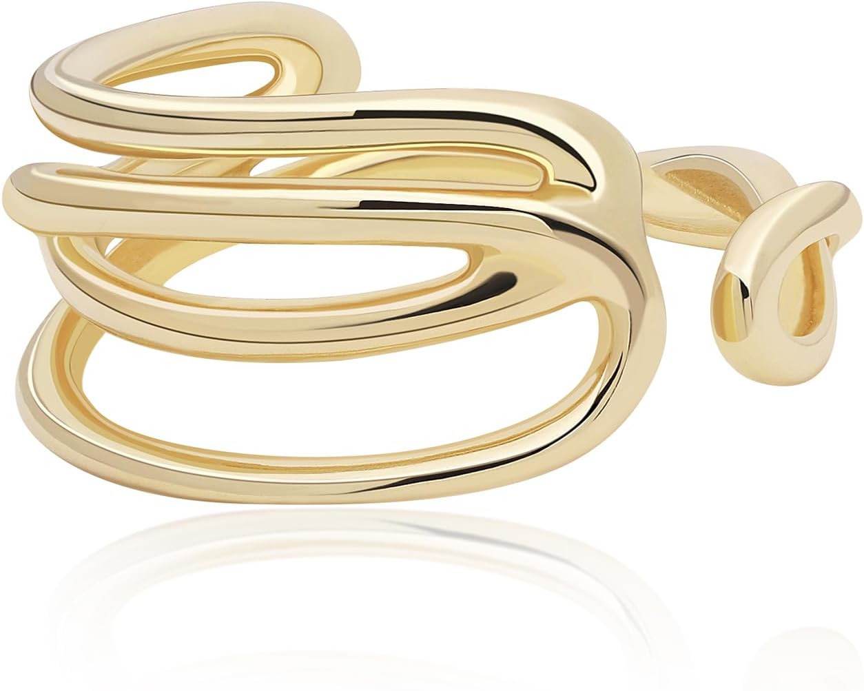 Meissa Gold Thumb Rings for Women Adjustable Chunky Band