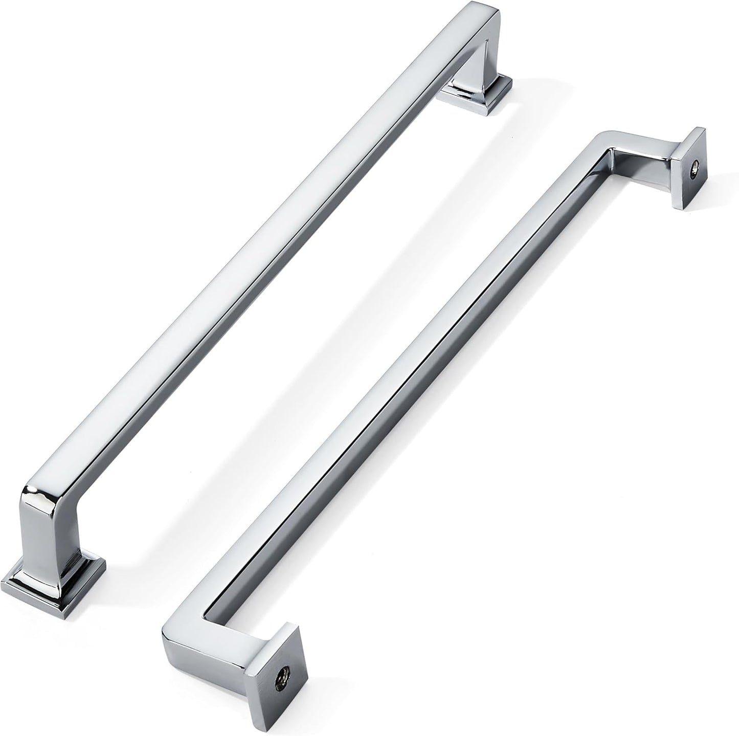 Khtumeware 10 Pack Polished Chrome Cabinet Pulls for Cabinets