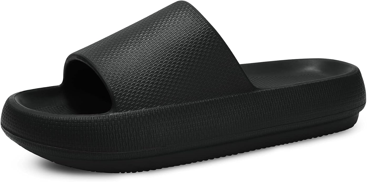 welltree Slides for Women Men - Soft Thick Sole Non-Slip Sandals