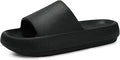 welltree Slides Pillow Slippers for Women Men - Thick Soft Non-Slip