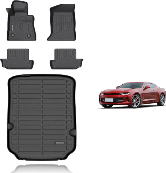 KELCSEECS Custom Floor Mats for 2016-2024 Chevrolet Camaro