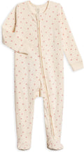 Organic Cotton Baby Zip-Up Footed Sleeper - Newborn to 24 Months