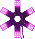 Air Cleaner LED Light Purple 7.8in Dual Function Hex Style