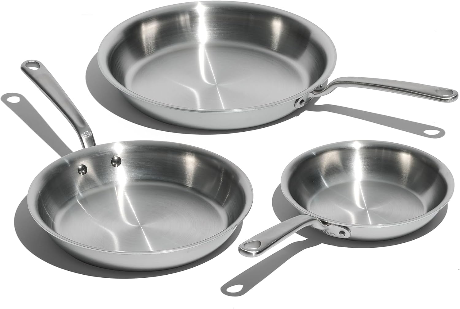 Made In 3-Piece Stainless Frying Pan Set for Every Kitchen