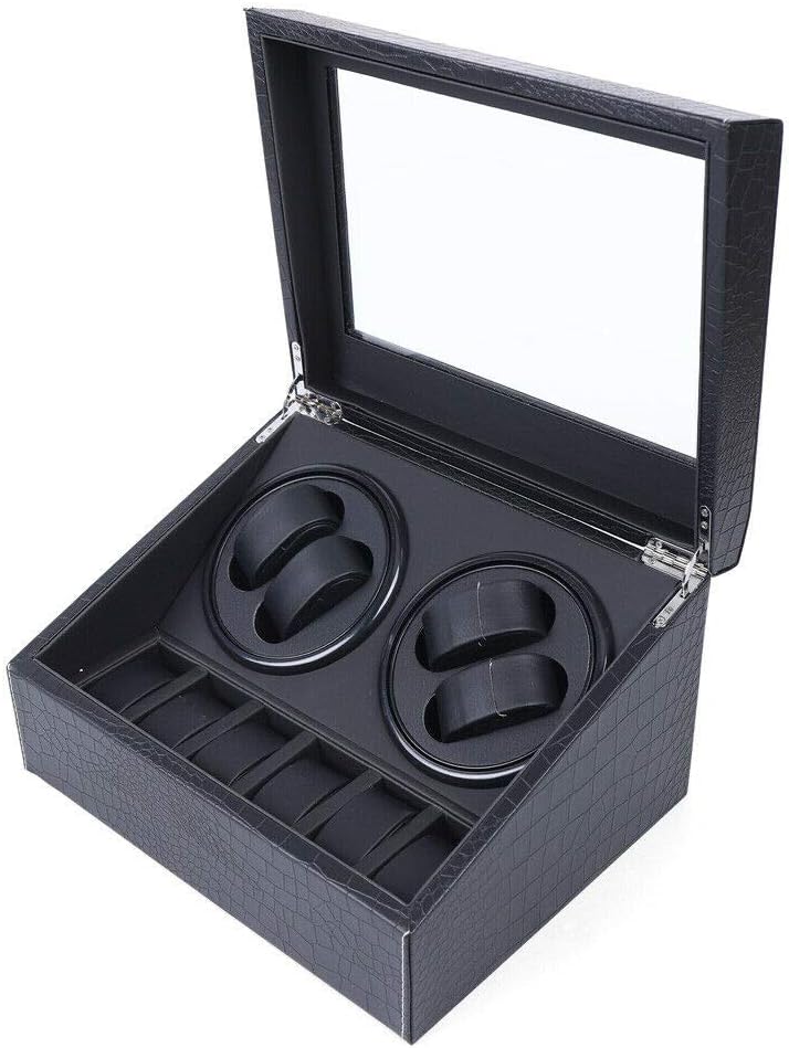 Premium 4-Watch Winder Box: Luxury Storage Solution