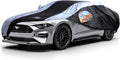 Mustang Car Cover Waterproof All Weather with Silver Strip Design