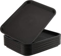 16 x 12 in Plastic Fast Food Tray 10 Pack - Heavy Duty Cafeteria Trays