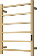 Heated Towel Racks for Bathroom - Brushed Gold Wall Mounted Warmer