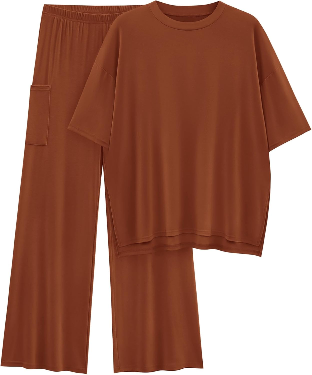 KIRUNDO Womens 2 Piece Outfits for Summer Casual Comfort
