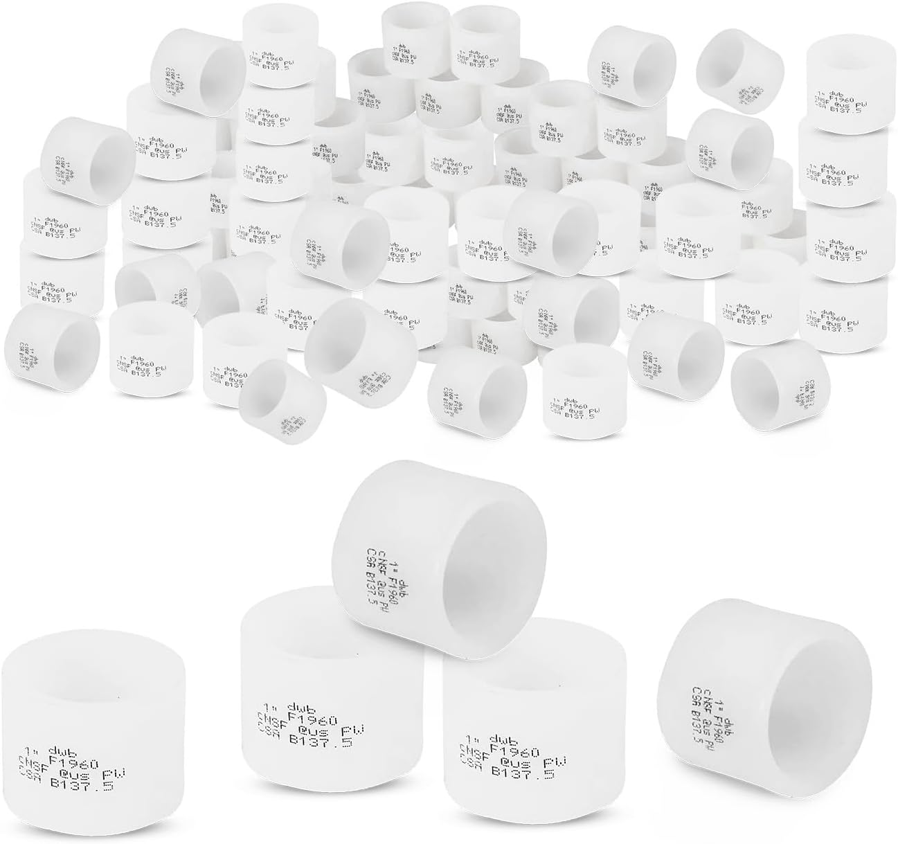 Pack of 100 PEX A Expansion Rings for Reliable Plumbing Solutions