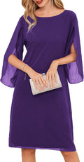 GRACE KARIN Womens Chiffon Flutter Sleeve Cocktail Dress (Style WSX8)
