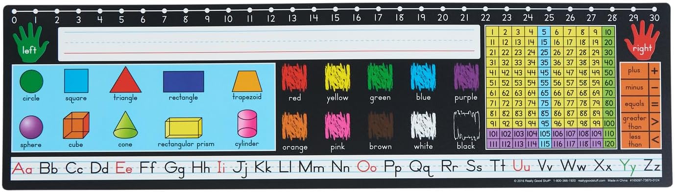 24PK Zaner-Bloser Self-Adhesive Desktop Nameplates for Learning
