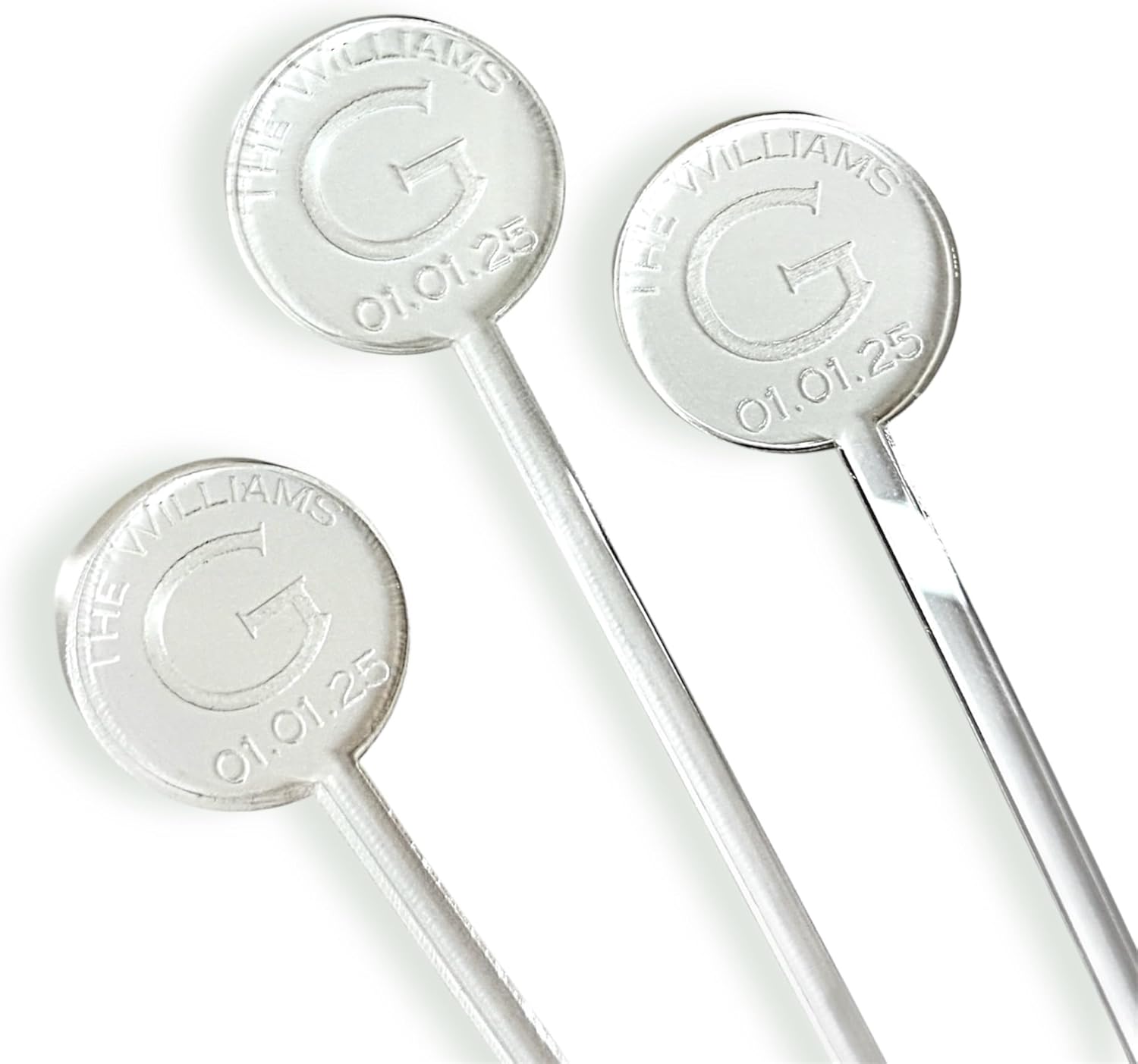 Custom Personalized Stirrer Set for Birthday and Wedding Drinks