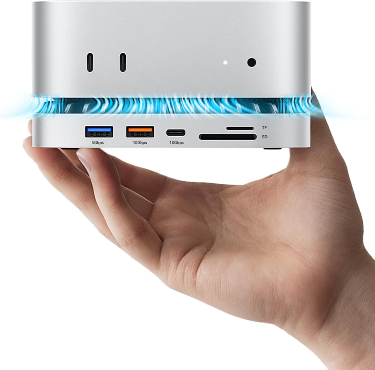 MOVE SPEED Mac mini M4 Dock with 2TB SSD and 10 in 1 Hub