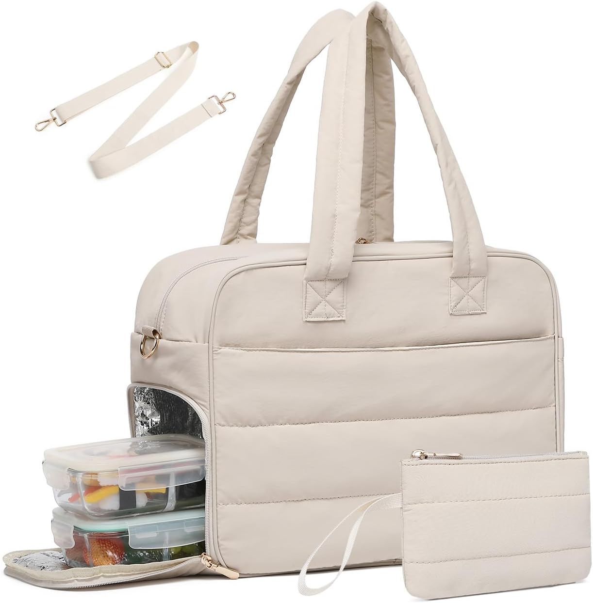 Lunch Tote Bag for Women Work with Insulated Compartment