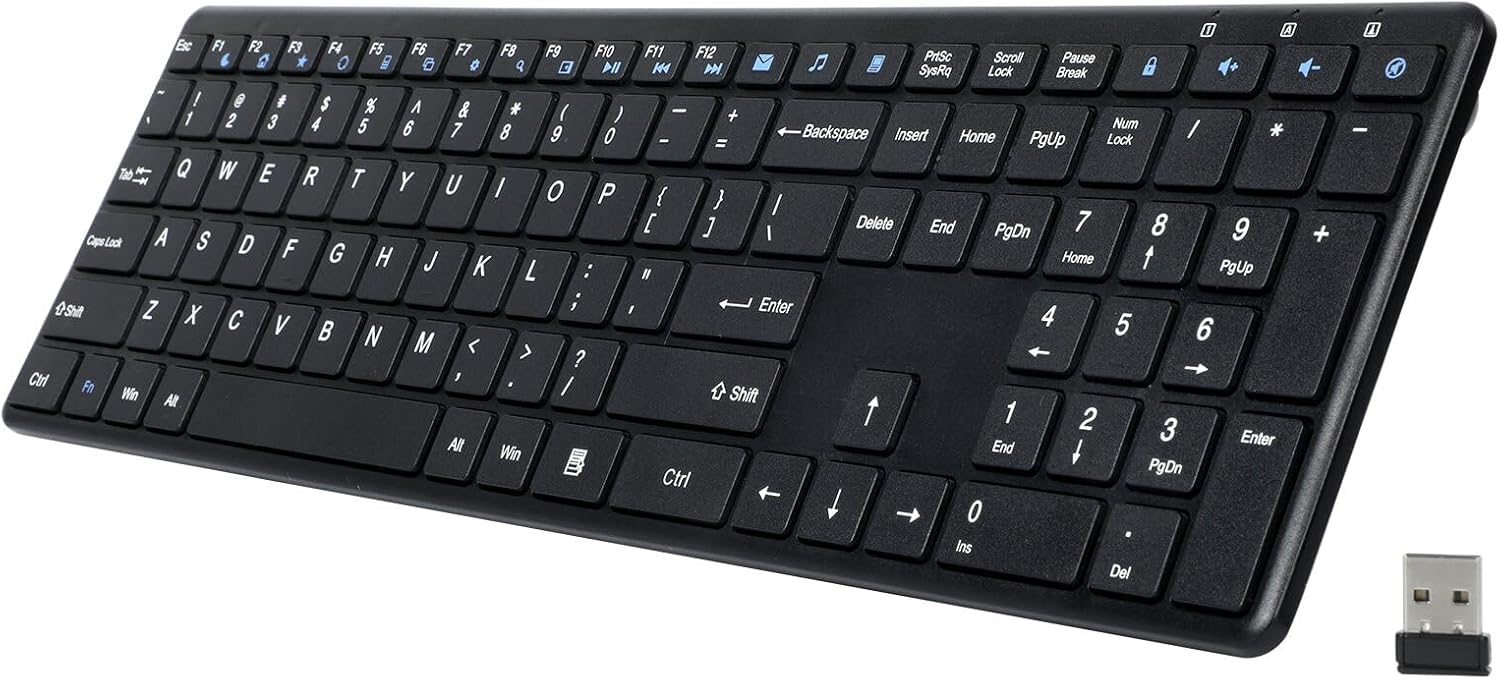 INFINMIND Wireless Keyboard: Lag-Free Ergonomic Typing